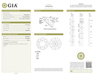 Beauvince Aisha Engagement Ring (2.00 ct Round ISI1 GIA Diamond) in Gold