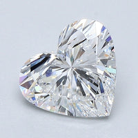 Beauvince GIA EVS Certified 3.03 Ct Heart Shape Diamond Studs