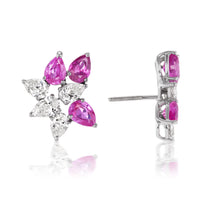 Beauvince Burma Floral Suite (79.44 ct Diamonds & Rubies) in White Gold