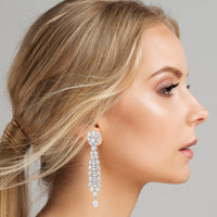 Beauvince Yana Diamond Earrings (15.24 ct Diamonds) in White Gold