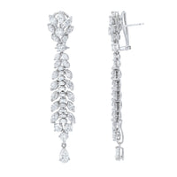 Beauvince Yana Diamond Earrings (15.24 ct Diamonds) in White Gold