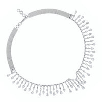 Frills Diamond Necklace (16.11 ct Diamonds) in White Gold