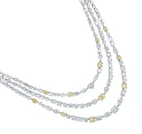 Beauvince Maharani Diamond Necklace (49.82 ct Diamonds) in 18K White Gold