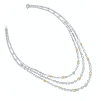 Beauvince Maharani Diamond Necklace (49.82 ct Diamonds) in 18K White Gold