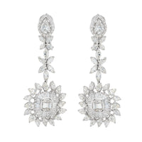 Beauvince Kumari Necklace (25.25 ct Diamonds) in 18K White Gold