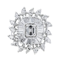 Beauvince Czarina Earrings (10.66 ct Diamonds) in 18K White Gold