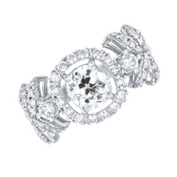 Beauvince Old Diamond Garland Suite (25.83 ct Diamonds) in 18K White Gold