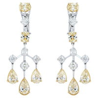 Beauvince Maharani Earrings (10.05 ct Diamonds) in 18K White Gold