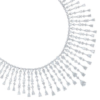 Beauvince Astria Necklace & Earrings Suite (65.13 ct Diamonds) in 18K White Gold