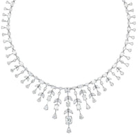 Beauvince Alisa Diamond Necklace (28.12 ct Diamonds) in Platinum