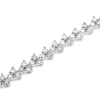Beauvince Tian Diamond Tennis Bracelet (4.98 ct Diamonds) in White Gold