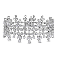 Beauvince Eloise Diamond Bracelet (9.29 ct Diamonds) in White Gold
