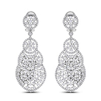 Beauvince Diane Diamond Earrings (9.00 ct Diamonds) in 18K White Gold