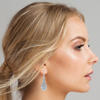 Beauvince Dazzling Drop Earrings (7.19 ct Diamonds) in White Gold