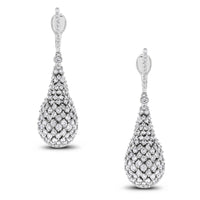 Beauvince Dazzling Drop Earrings (7.19 ct Diamonds) in White Gold