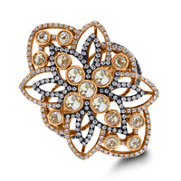 Beauvince Cassandra Diamond Ring (1.89 ct Diamonds) in 18K Rose Gold