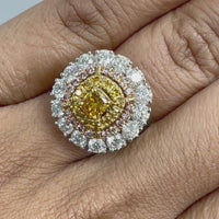 Sun Diamond Cocktail Ring (2.58 ct Diamonds) in Gold