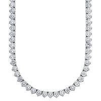 Tennis Necklace (16.40 ct Diamonds) in White Gold