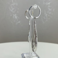 Ripples Diamond Earrings (4.29 ct Diamonds) in White Gold