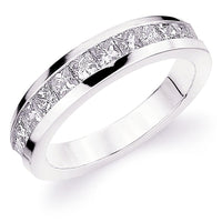 Chunky Channel Set Princess Band (1.25 ct Diamonds) in Platinum