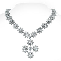 The Sistine Cross Diamond Suite (28.51 ct Diamonds) in White Gold