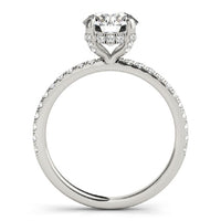 Beauvince GIA Certified 1.56 Carat Round HSI1 Engagement Ring in White Gold