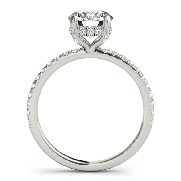 Beauvince GIA Certified 1.70 Carat Round GVVS2 Engagement Ring