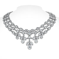 Beauvince Legacy Chandelier Earrings (8.55 ct Diamonds) in White Gold