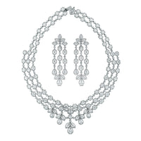 Beauvince Legacy Chandelier Earrings (8.55 ct Diamonds) in White Gold