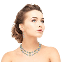 Summer Yellow & White Diamond Necklace (16.54 ct Diamonds) in Gold