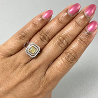 Summer Yellow & White Diamond Ring (1.15 ct Diamonds) in Gold