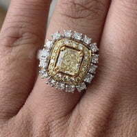Genevieve Yellow Diamond Cocktail Ring (3.08 ct Diamonds) in Gold