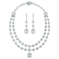 Sansa Solitaire Diamond Earrings (3.41 ct Diamonds) in White Gold