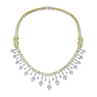 Scintilla Diamond Earrings (8.34 ct Diamonds) in Two Tone Gold