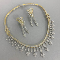 Scintilla Diamond Earrings (8.34 ct Diamonds) in Two Tone Gold