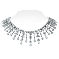 Beauvince Garden of Eden Necklace (20.04 ct Diamonds) in 18K White Gold