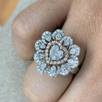Amore Heart Diamond Ring (1.79 ct Diamonds ) in White Gold