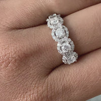 Center Of My World Diamond Band (1.77 ct Diamonds) in White Gold