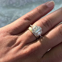 Diana Engagement Ring (0.82 ct Emerald Cut IVVS Diamond) in White Gold
