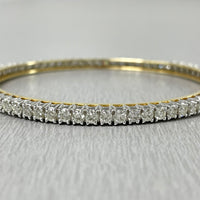 Beauvince Forever Indian Diamond Bangle (5.03 ct Diamonds) in Gold