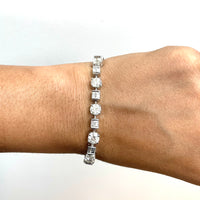 Beauvince Azea Diamond Tennis Bracelet 11.18 Carat Diamonds in White Gold
