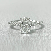 Beauvince GIA Certified 1.00 Carat Oval FSI1 Engagement Ring
