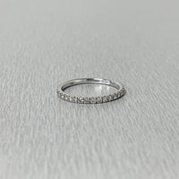 Beauvince Almost Eternity Diamond Band Ring '0.32 Ct Diamonds' in White Gold