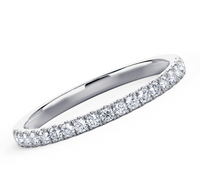 Beauvince Almost Eternity Diamond Band Ring '0.32 Ct Diamonds' in White Gold