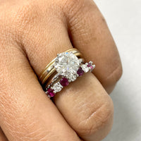 Beauvince Ruby & Diamond Almost Eternity Band (2.34 ct Gemstones)