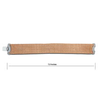 Rose Gold Diamond Lock Broad Bracelet (0.80 ct Diamonds) in Gold