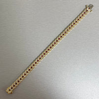 Beauvince Directions Bracelet (4.38 ct Diamonds & Rubies) in Yellow Gold