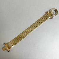 Vintage Sapphire Bolt Gold Chain Bracelet (3.00 ct Sapphires) in Yellow Gold