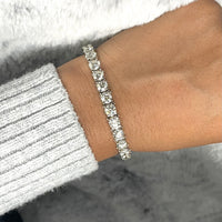 Beauvince Diamond Tennis Bracelet (14.65 ct Diamonds) in White Gold