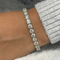 Beauvince Diamond Tennis Bracelet (14.65 ct Diamonds) in White Gold